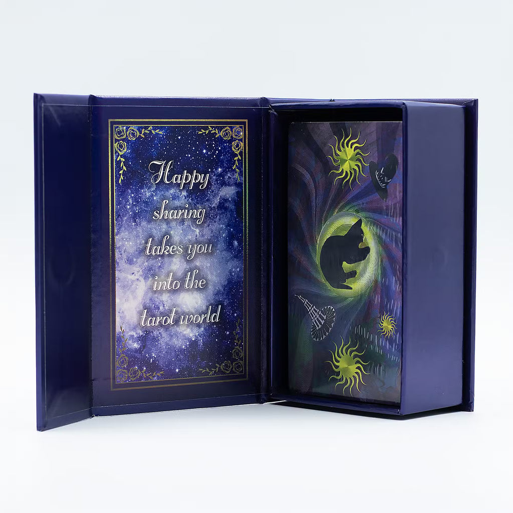 Purple Foil Tarot Card Set - Witch Tarot - With Booklet