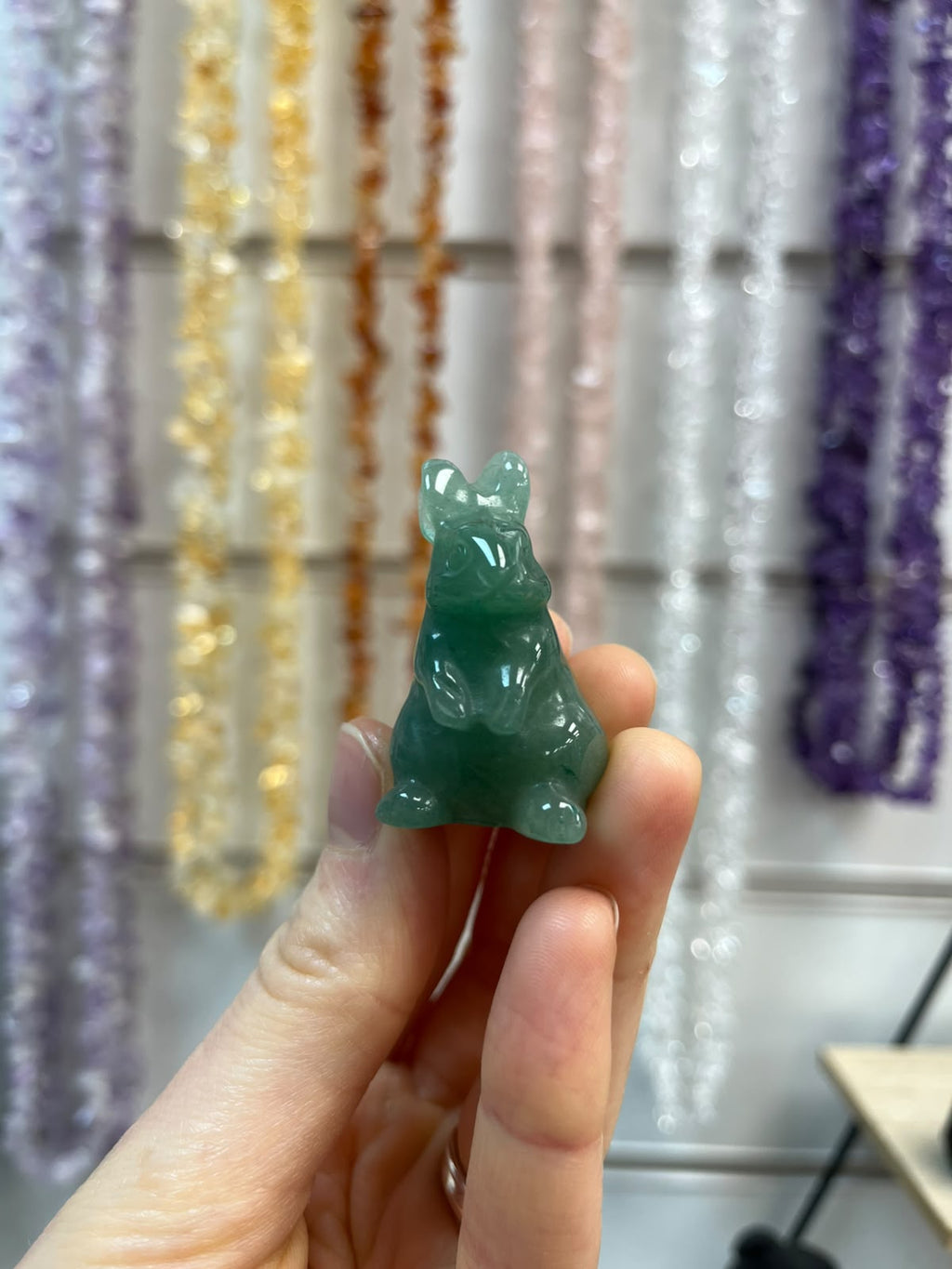 Aventurine Crystal Rabbit Carving