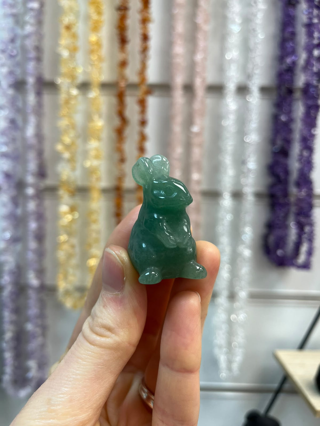 Aventurine Crystal Rabbit Carving