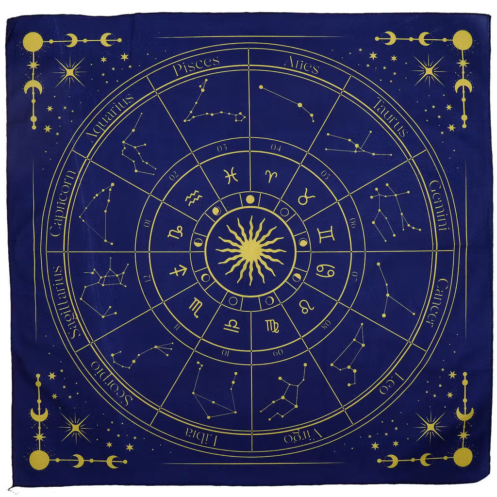 Tarot Reading Altar Cloth - Zodiac
