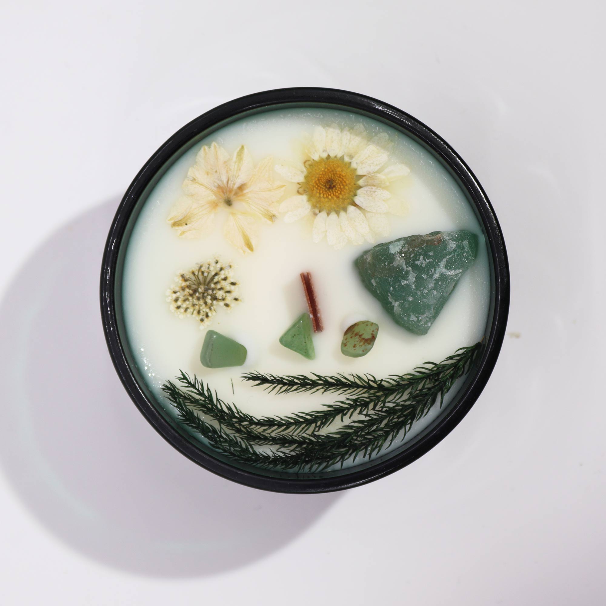 Hop Hare Crystal Magic Flower Candle - The Magician / Jade