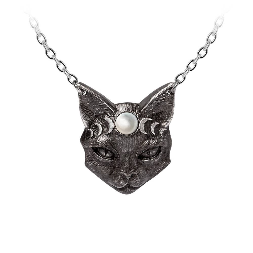 Mystic Moon Cat Necklace