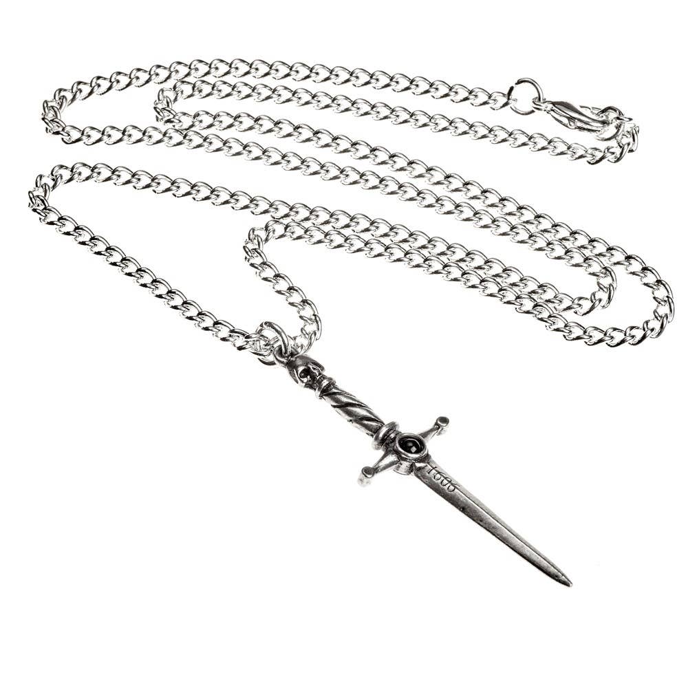 Hand Of Macbeth Dagger Necklace