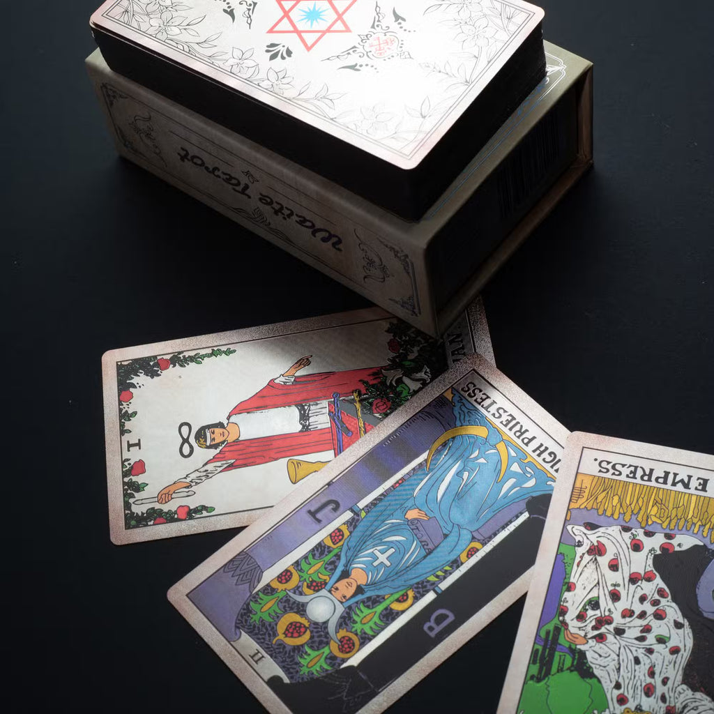Silver Foil Waite Tarot Card Set - With Booklet