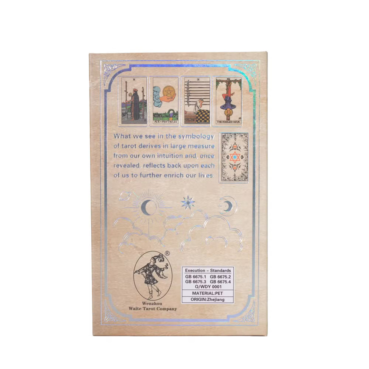 Silver Foil Waite Tarot Card Set - With Booklet