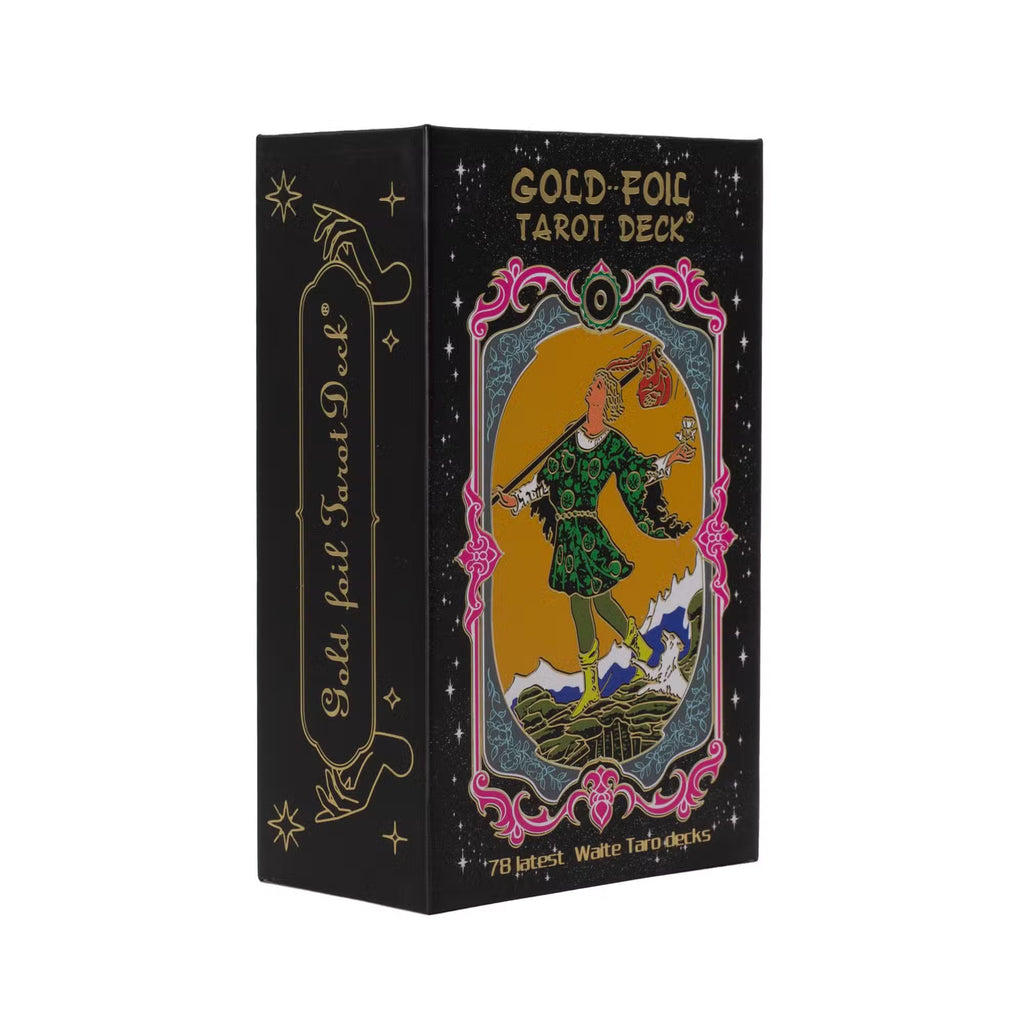 Gold Foil Colour Tarot Card Set - With Booklet