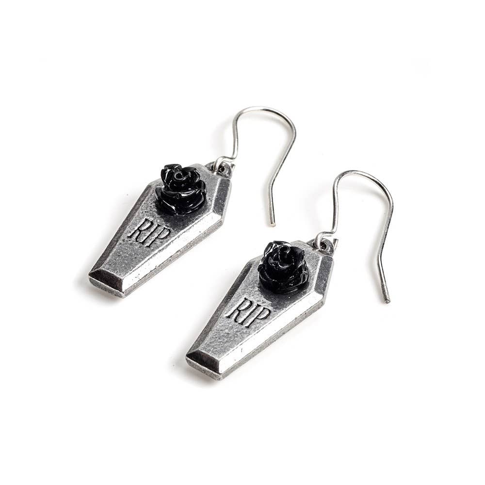 RIP Rose Dropper Earring Pair