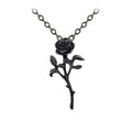 The Romance of The Black Rose Necklace