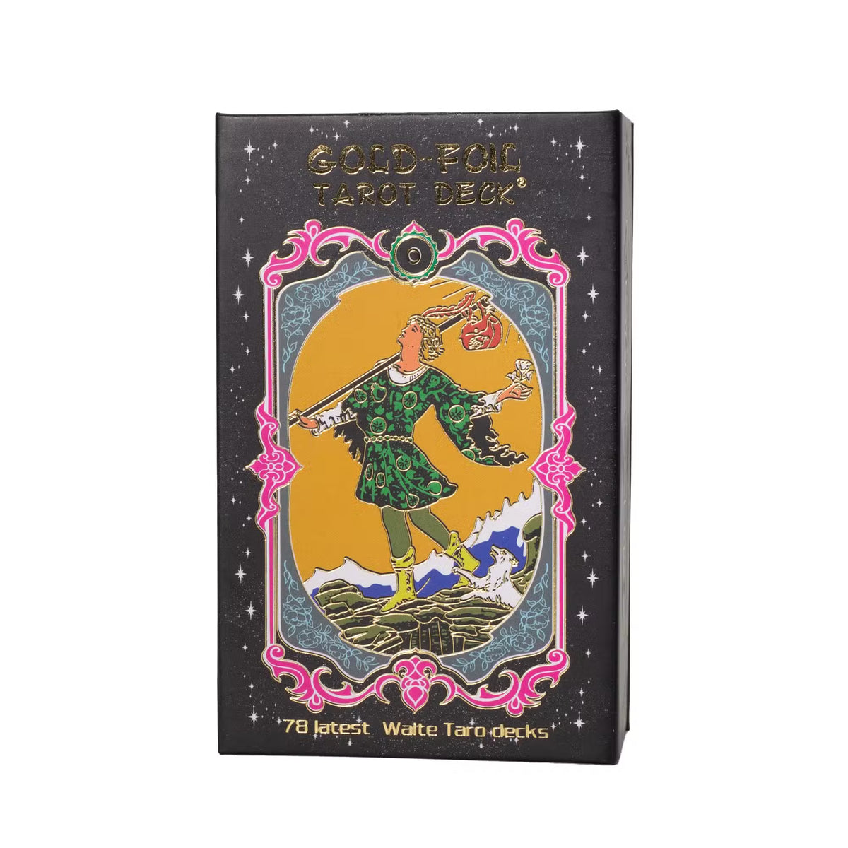 Gold Foil Colour Tarot Card Set - With Booklet