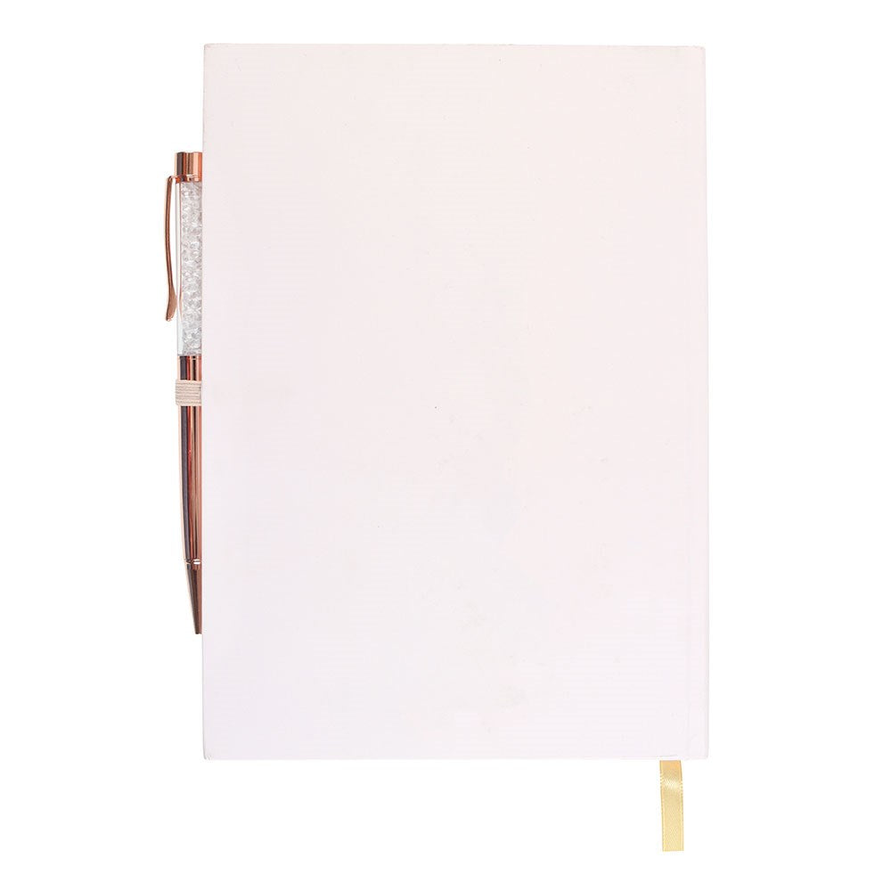 Luna Moth Daily Reflection Journal with Quartz Pen