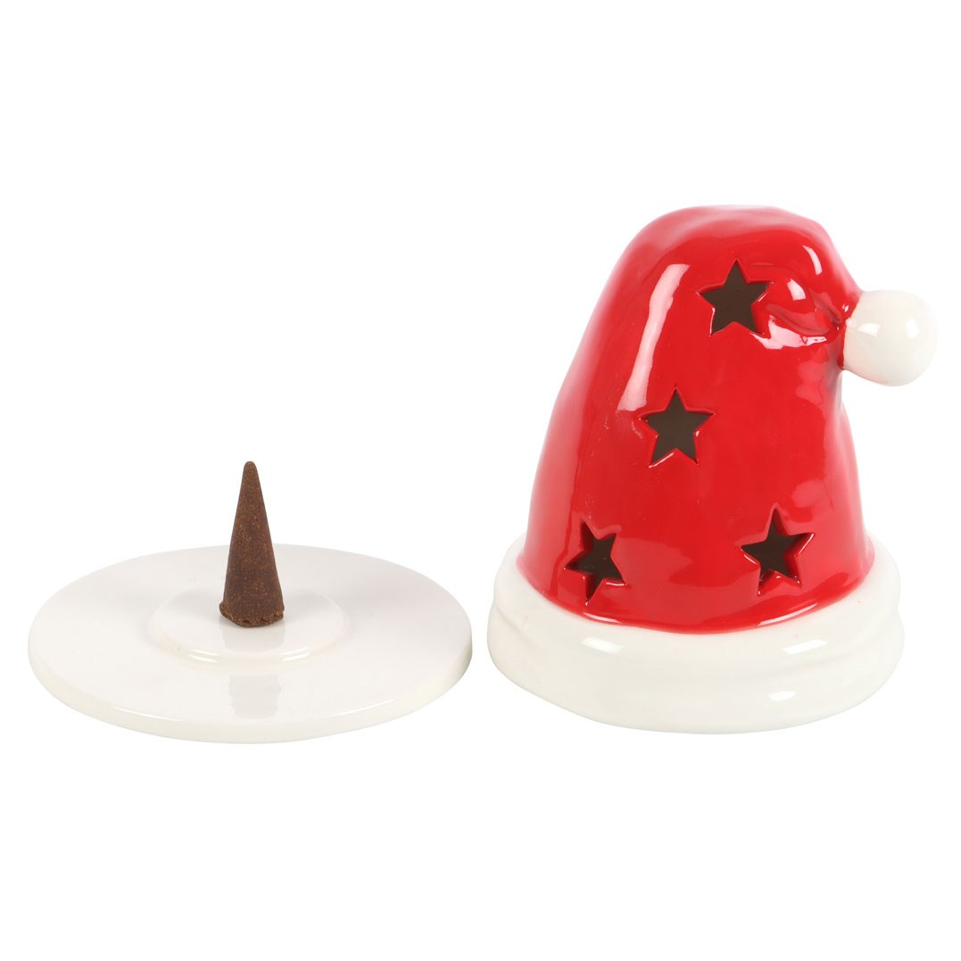 Santa Hat Tealight Holder & Incense Cone Burner