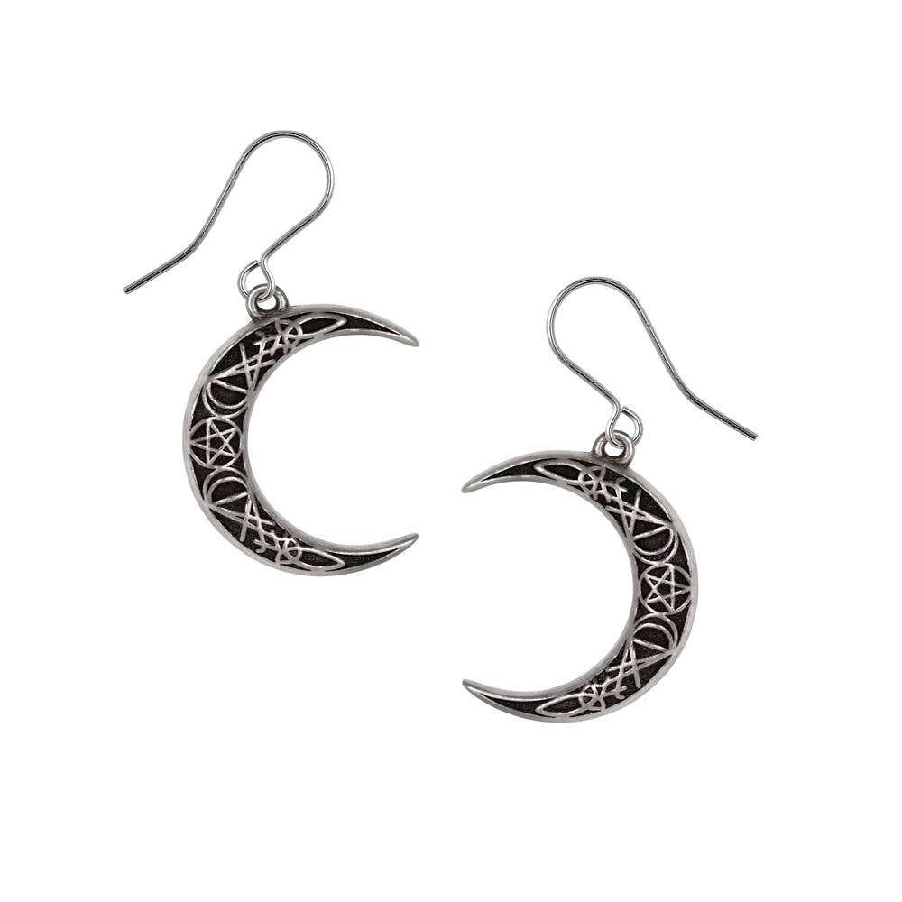 A Pact with a Prince Moon Earrings