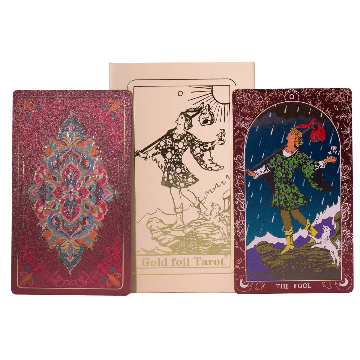 Pink Box Ruby Foil Tarot Card Gift Box Set - With Booklet