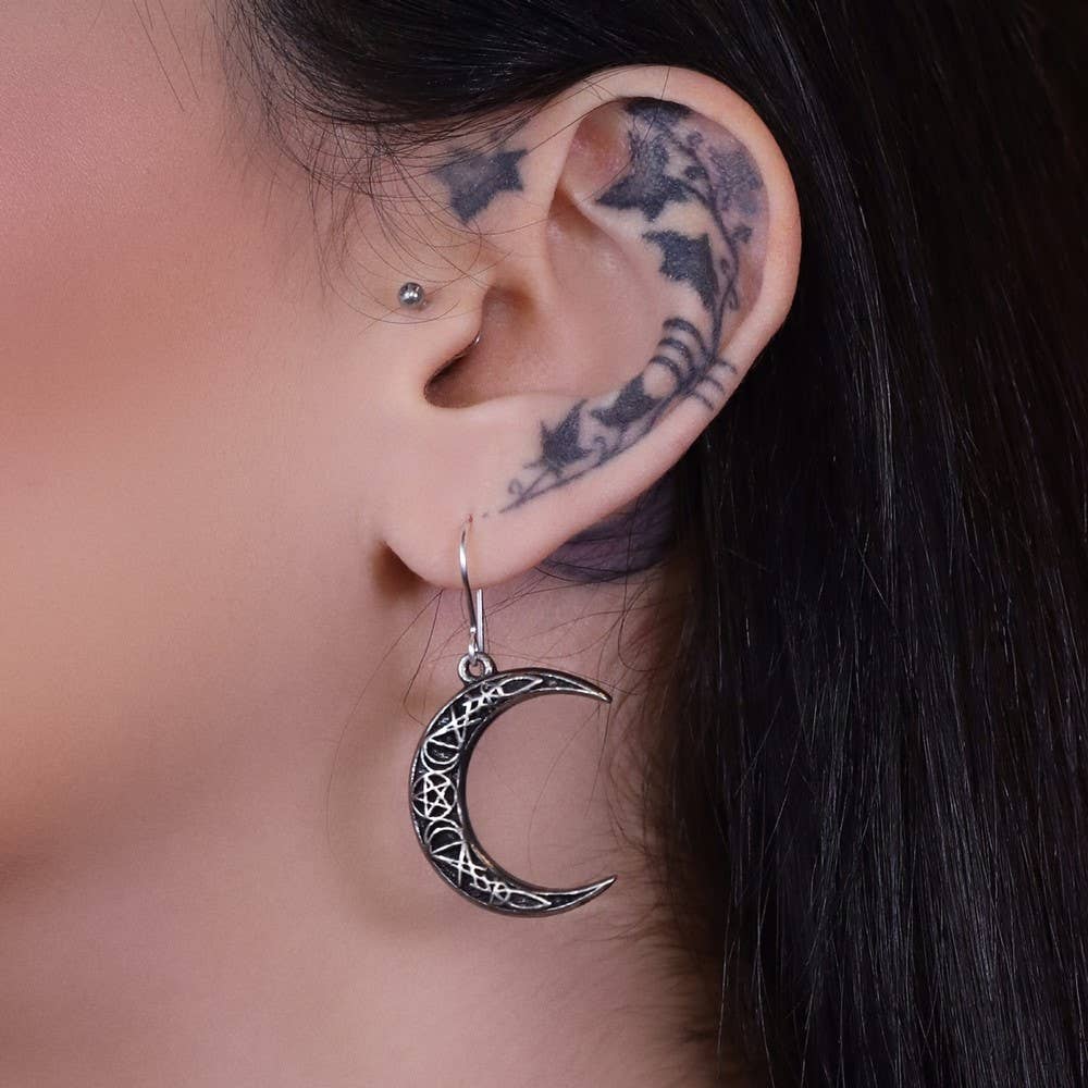 A Pact with a Prince Moon Earrings