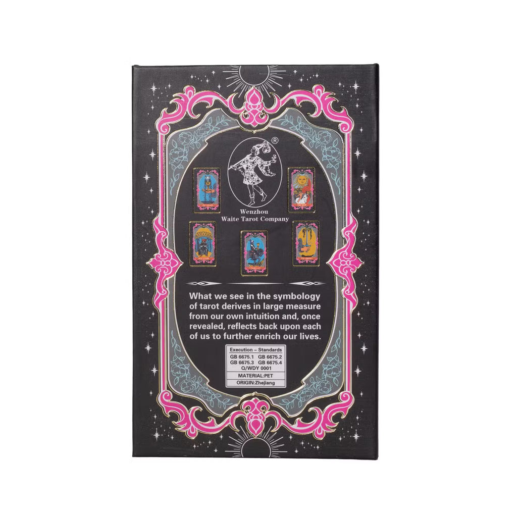 Gold Foil Colour Tarot Card Set - With Booklet