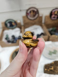 Tigers Eye Duck Crystal Carving
