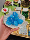 Blue Cat Eye Crystal Tumblestone