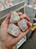 Rose Quartz Aura Raw Crystal