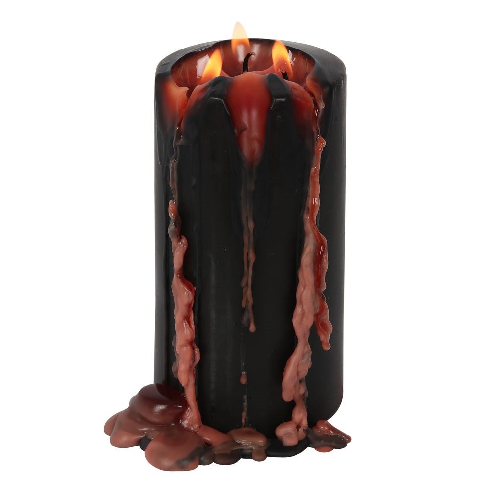 Bleeding Vampire Pillar Candle