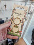 Lucky Frog Enamel Keyring