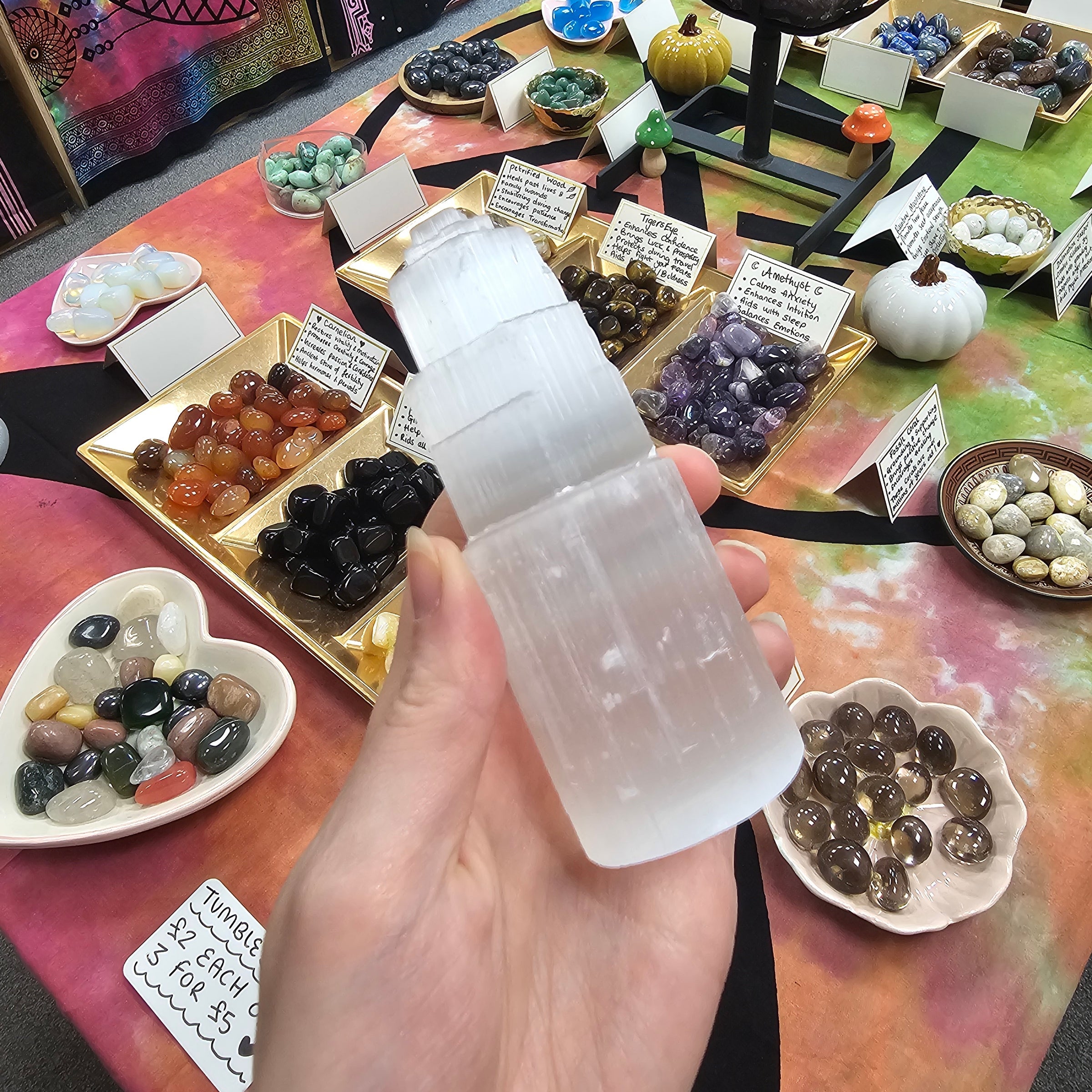 Selenite Tower Medium