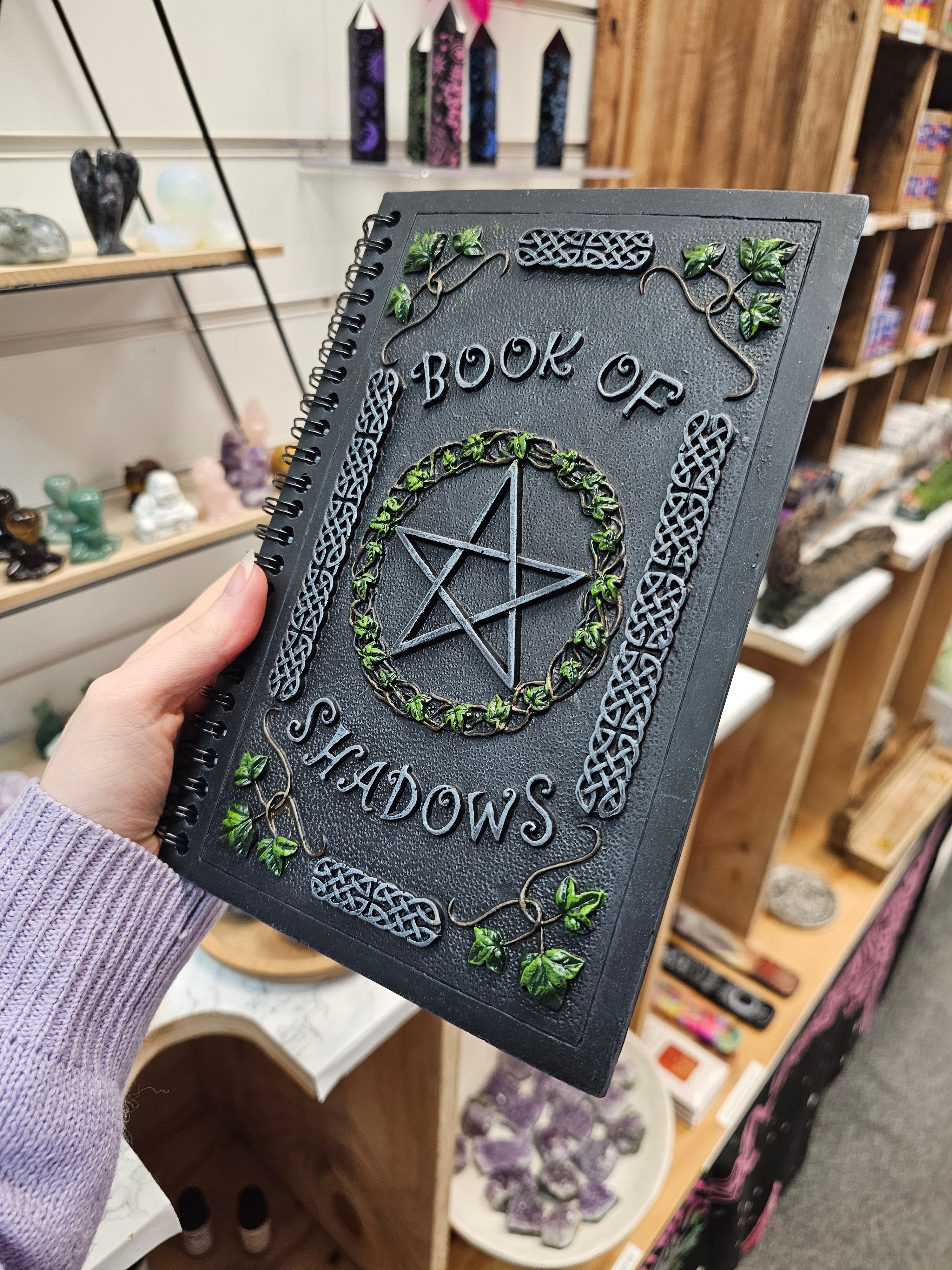 Book Of Shadows Resin Journal