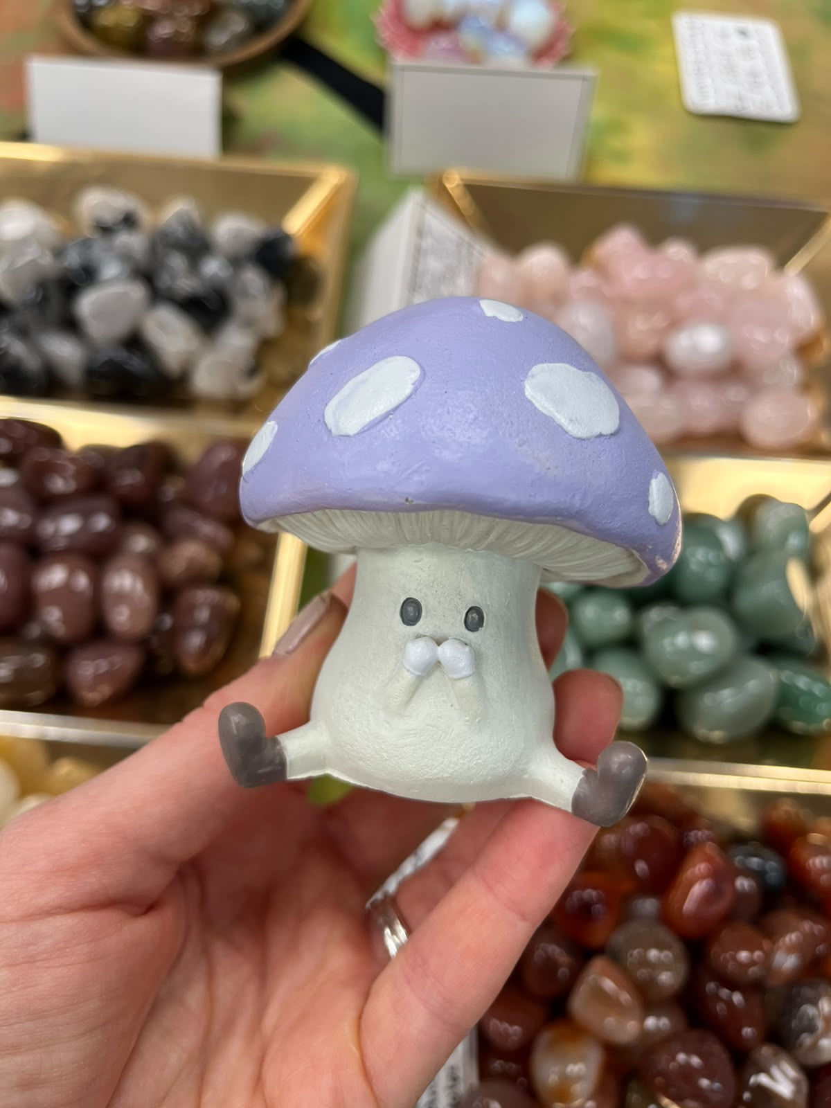 Cute Mushroom Ornament - Purple