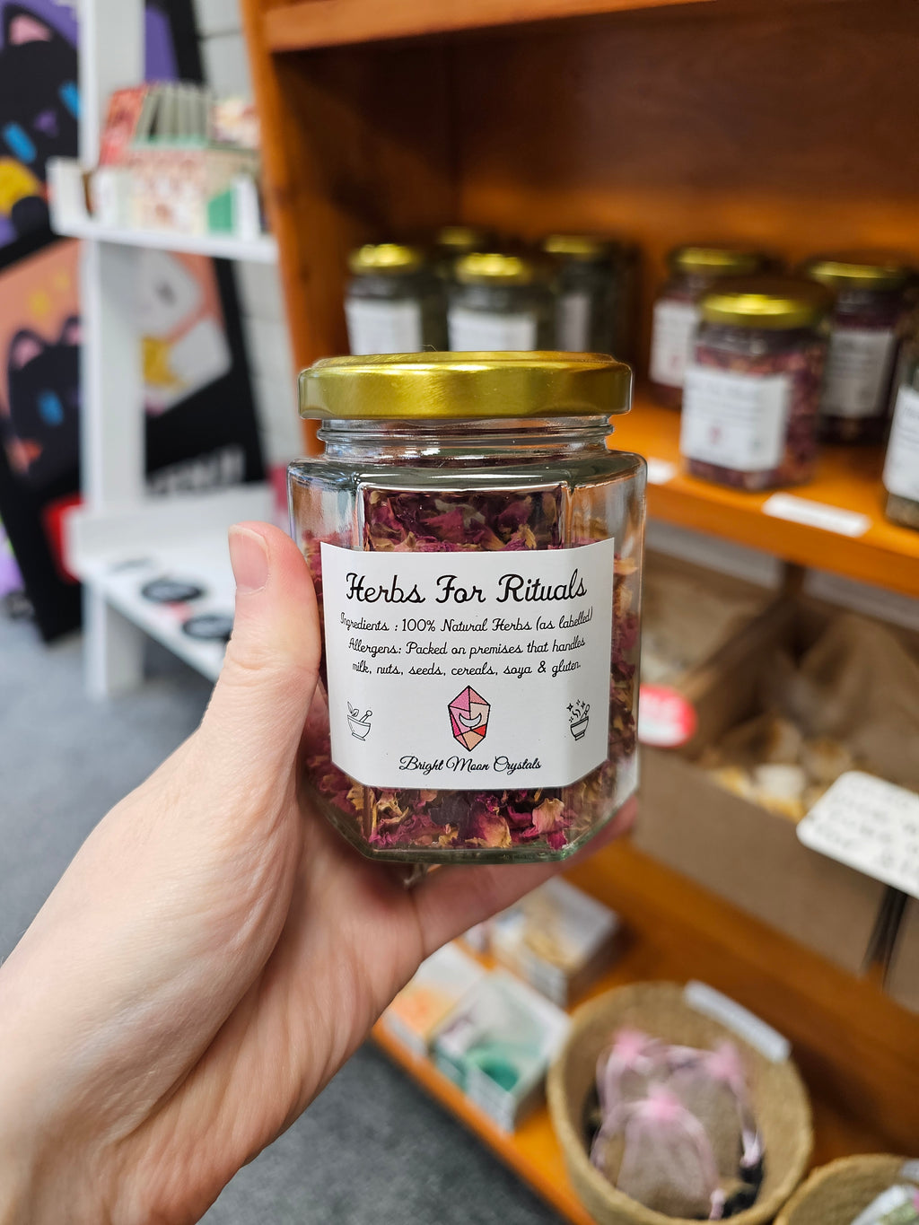 Rose Petals Herb Jar