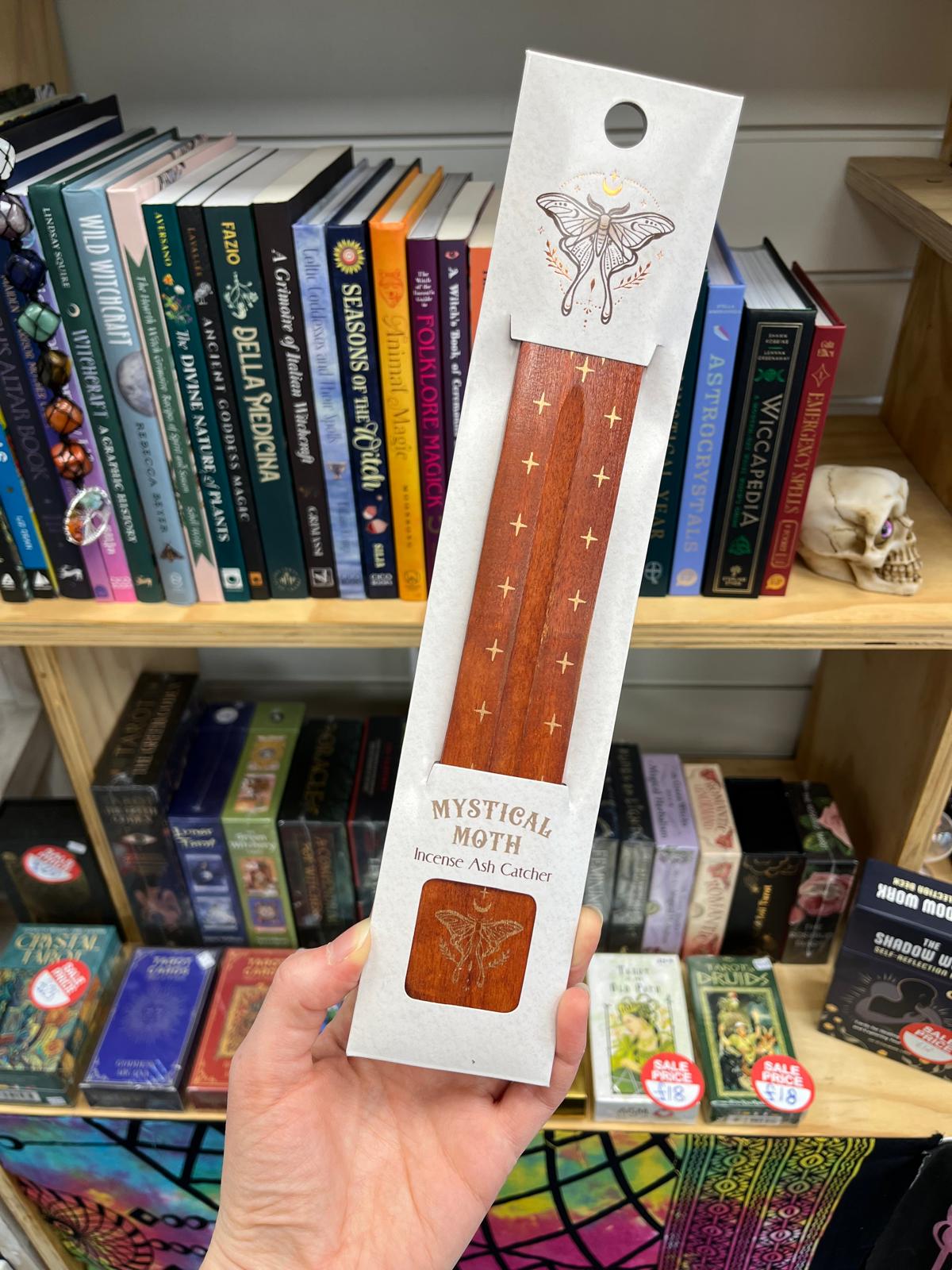 Wooden Incense Holder - Moth