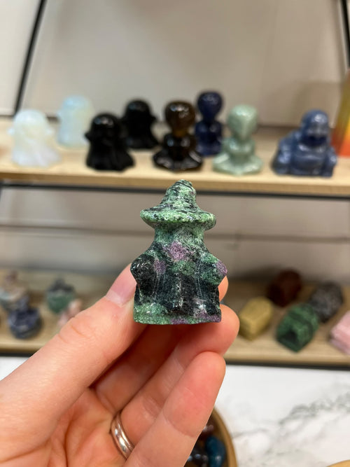 Ghost Witch Crystal Carving
