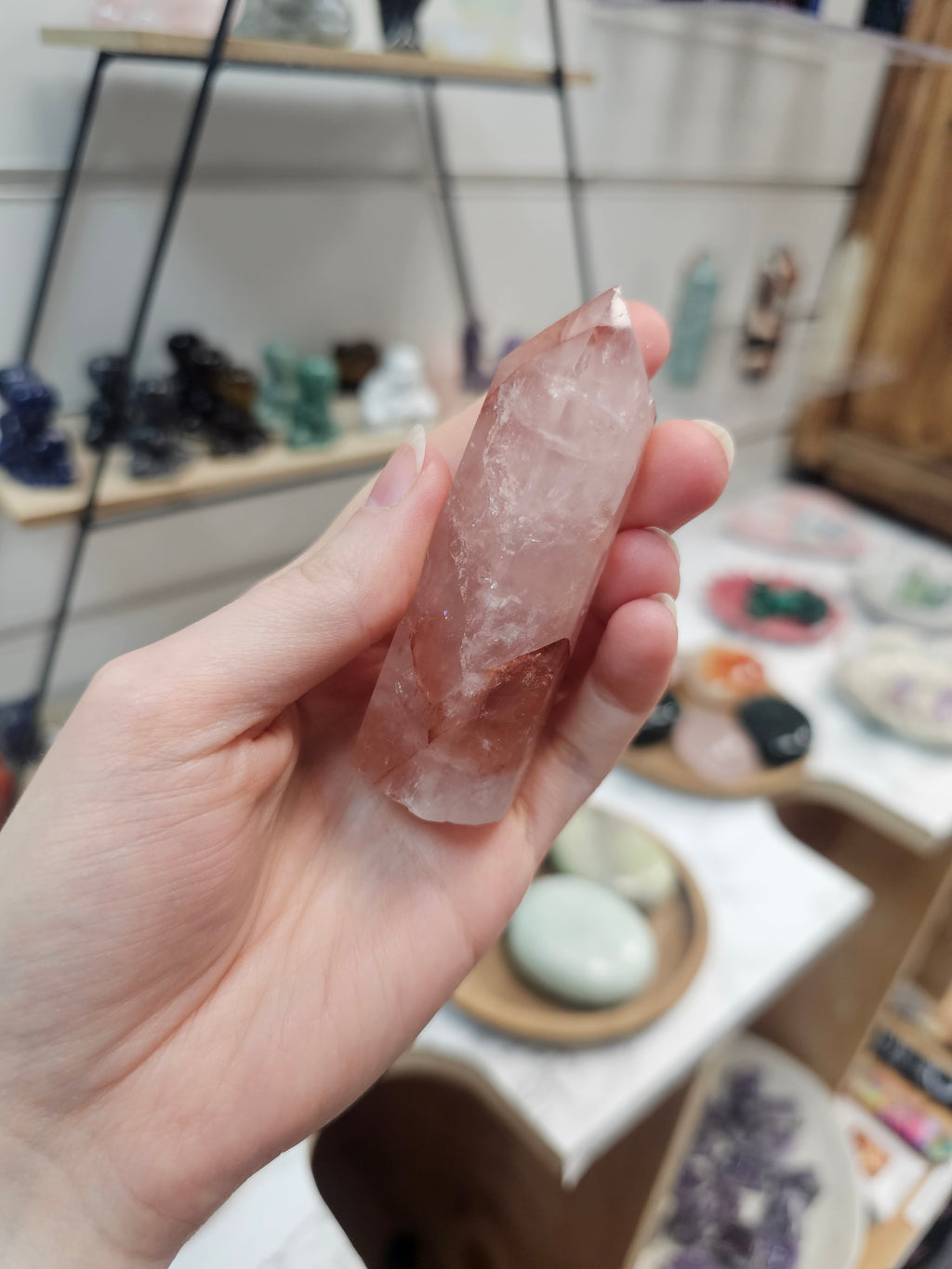 Fire Quartz Crystal Tower