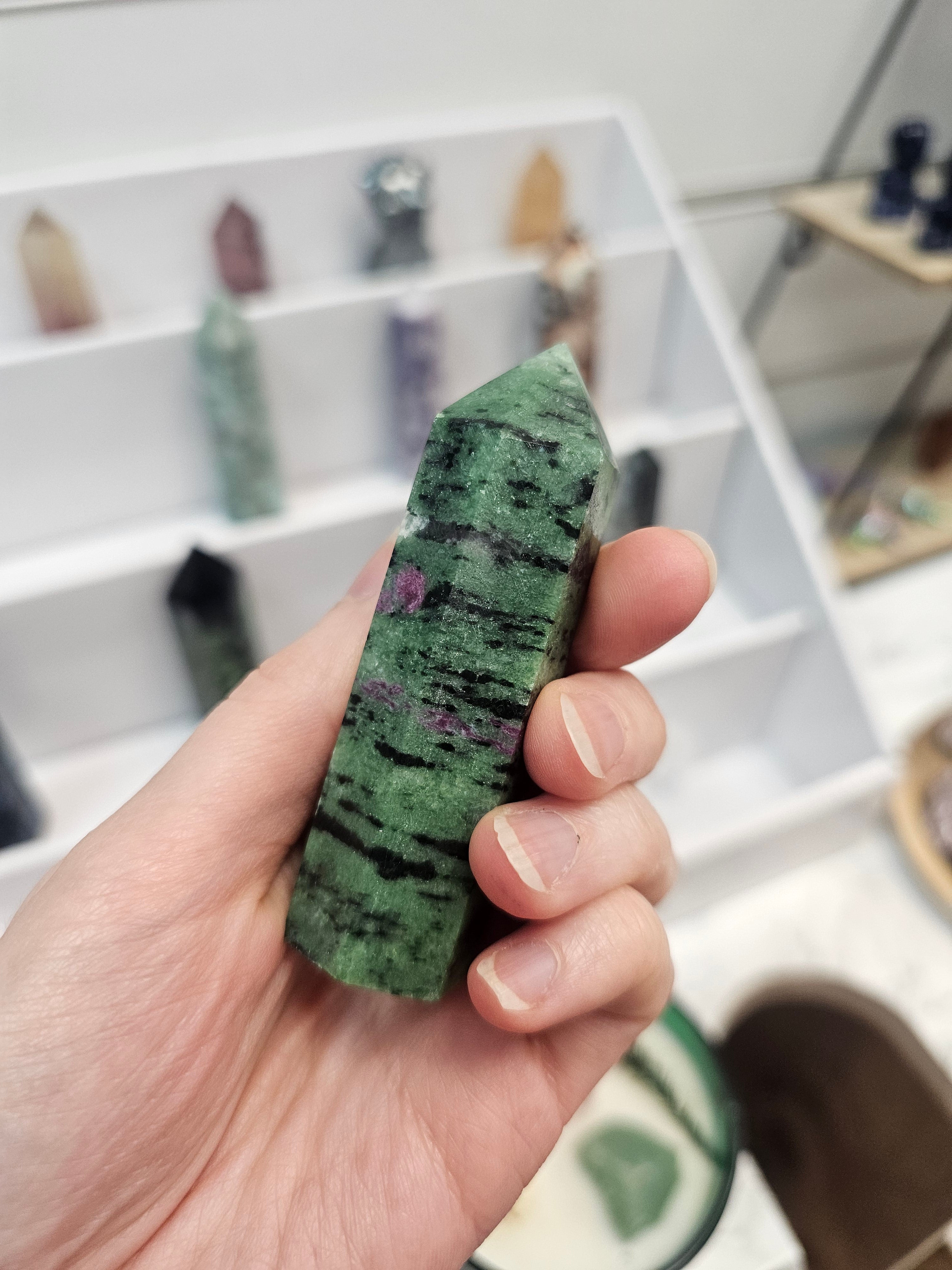 Ruby in Zoisite Crystal Tower