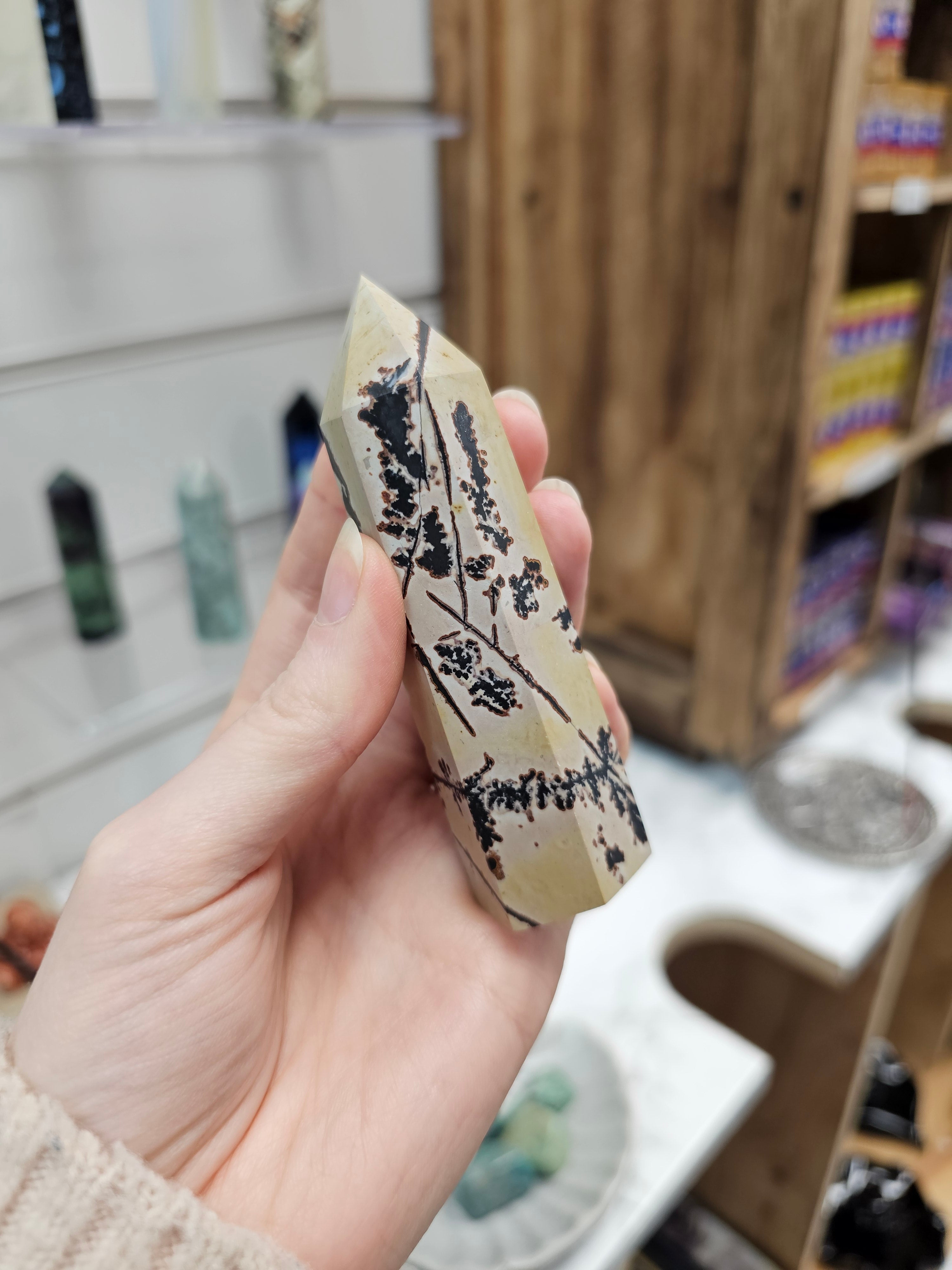 Chinese Picture Jasper Crystal Tower