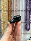 Obsidian Dragon Crystal Carving