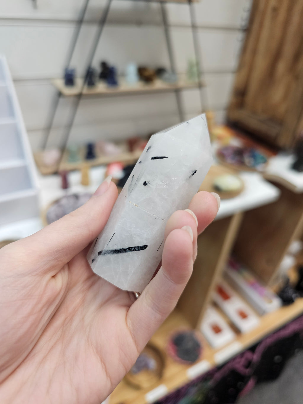 Tourmaline Quartz Crystal Tower