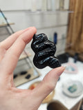 Obsidian Snake Carving