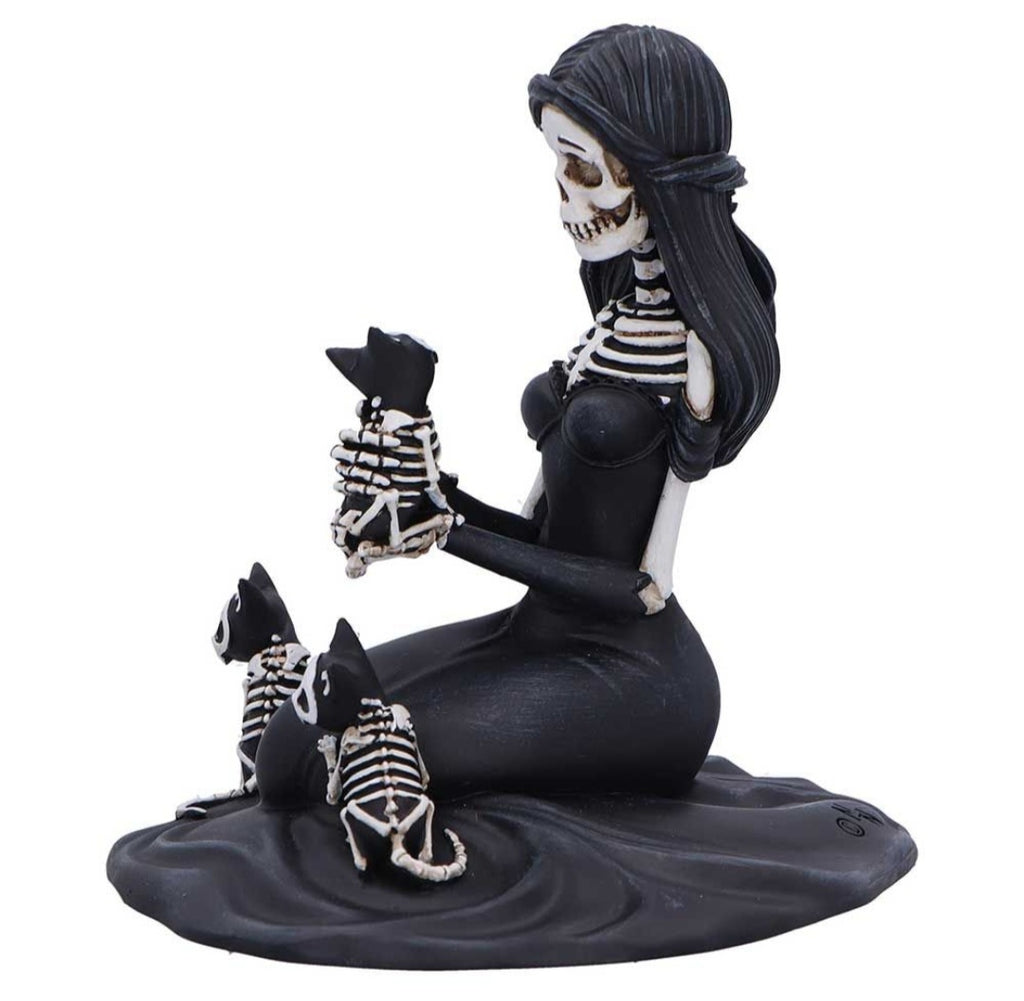 Eternal Affection Ornament - Skeleton Cats