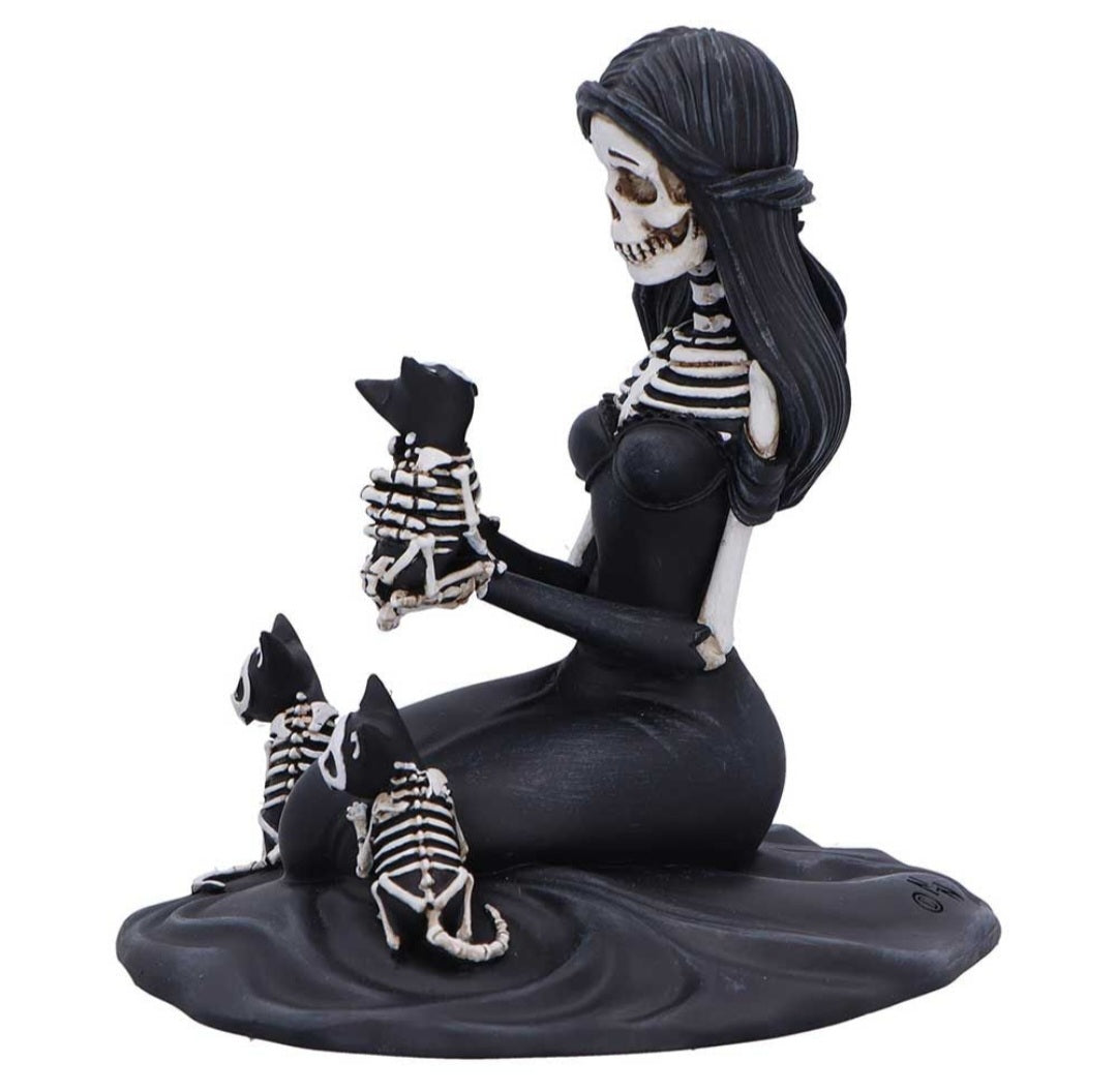 Eternal Affection Ornament - Skeleton Cats