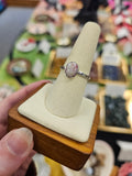 Cinnabrite 925 Silver Crystal Ring - Size 8
