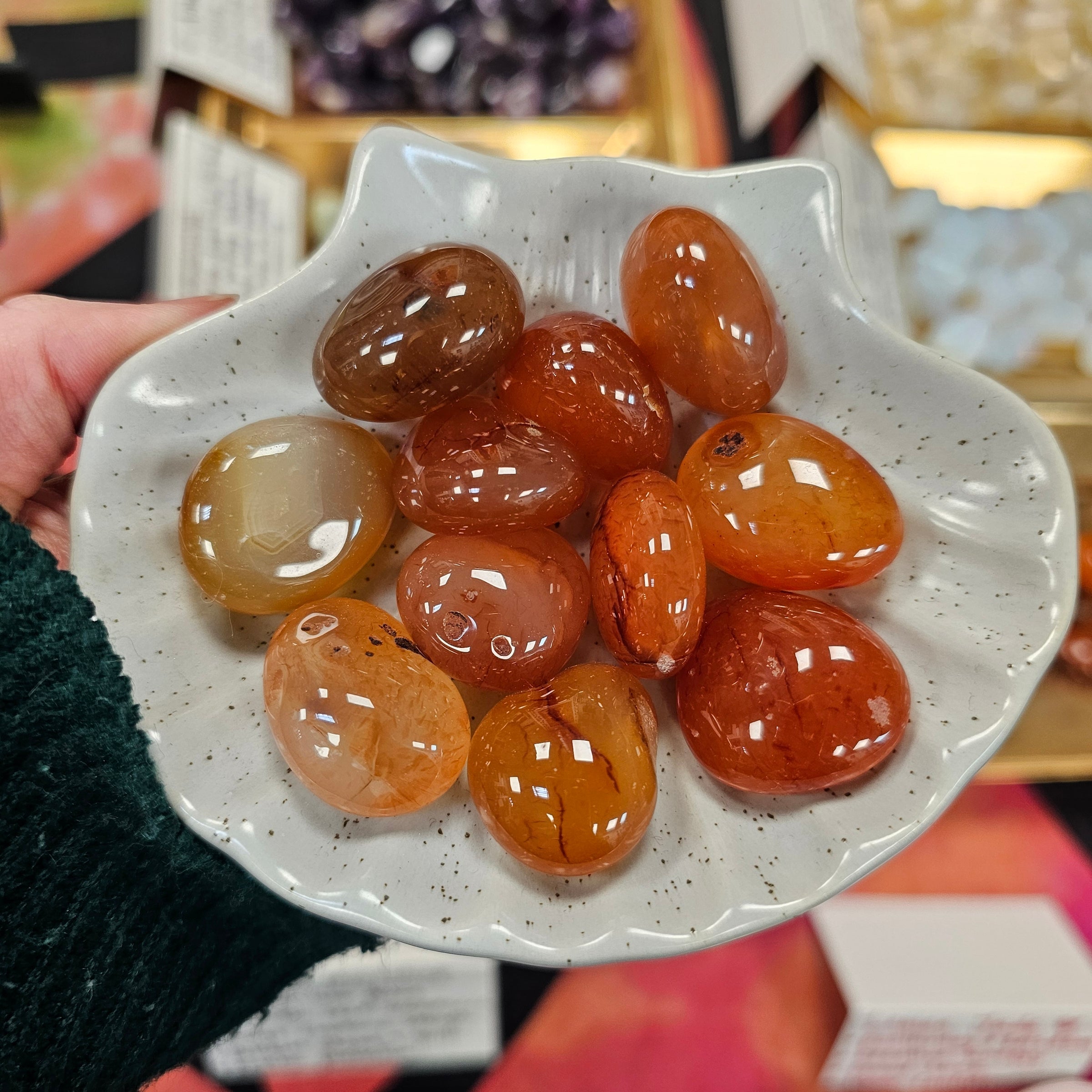 Carnelian Crystal Tumblestone