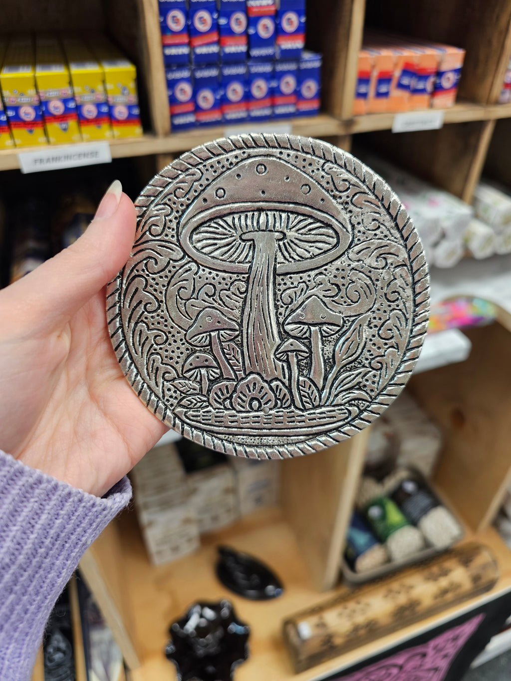Mushroom Plate Incense Holder