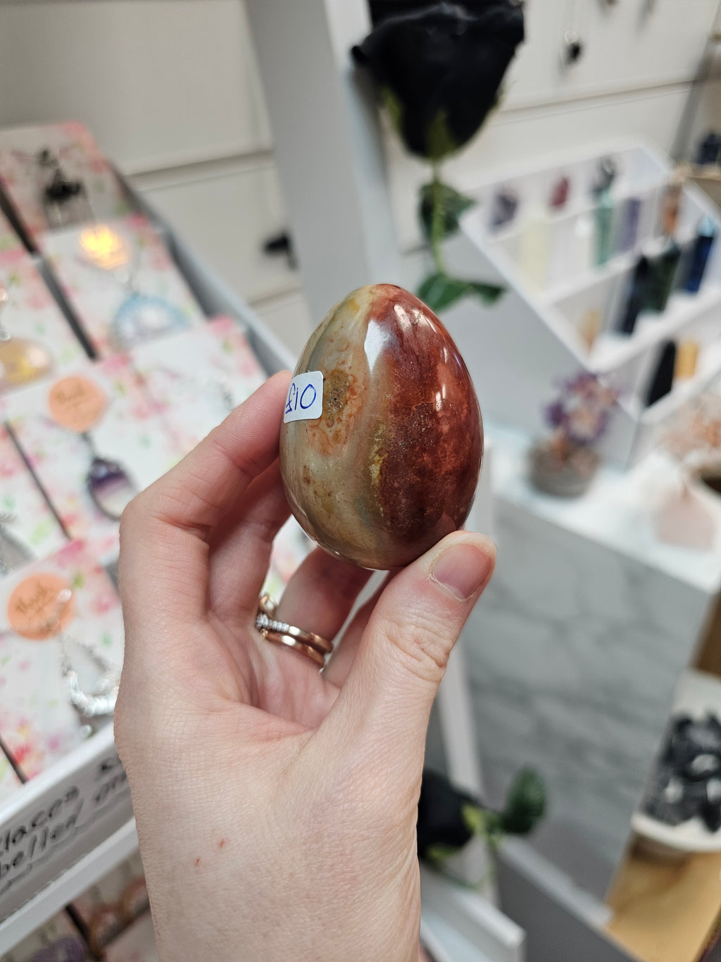Polychrome Jasper Crystal Egg