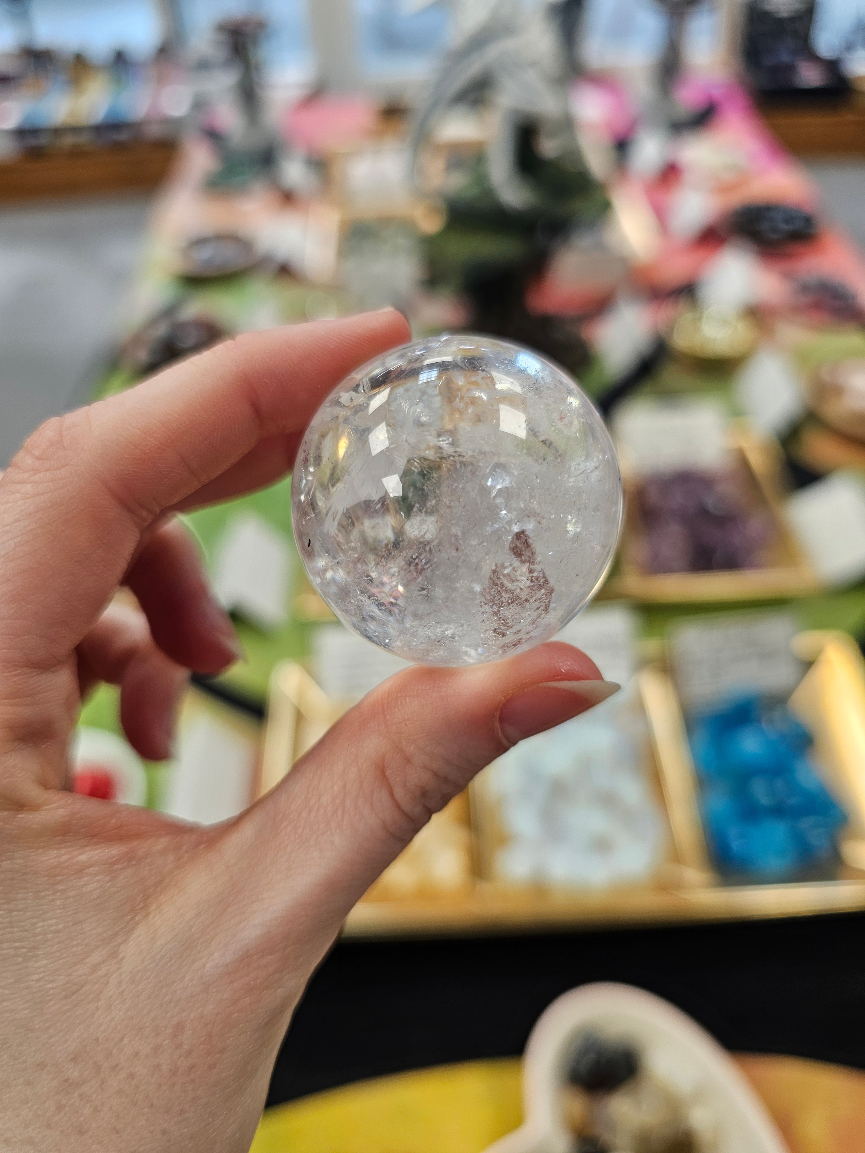 Clear Quartz Crystal Sphere