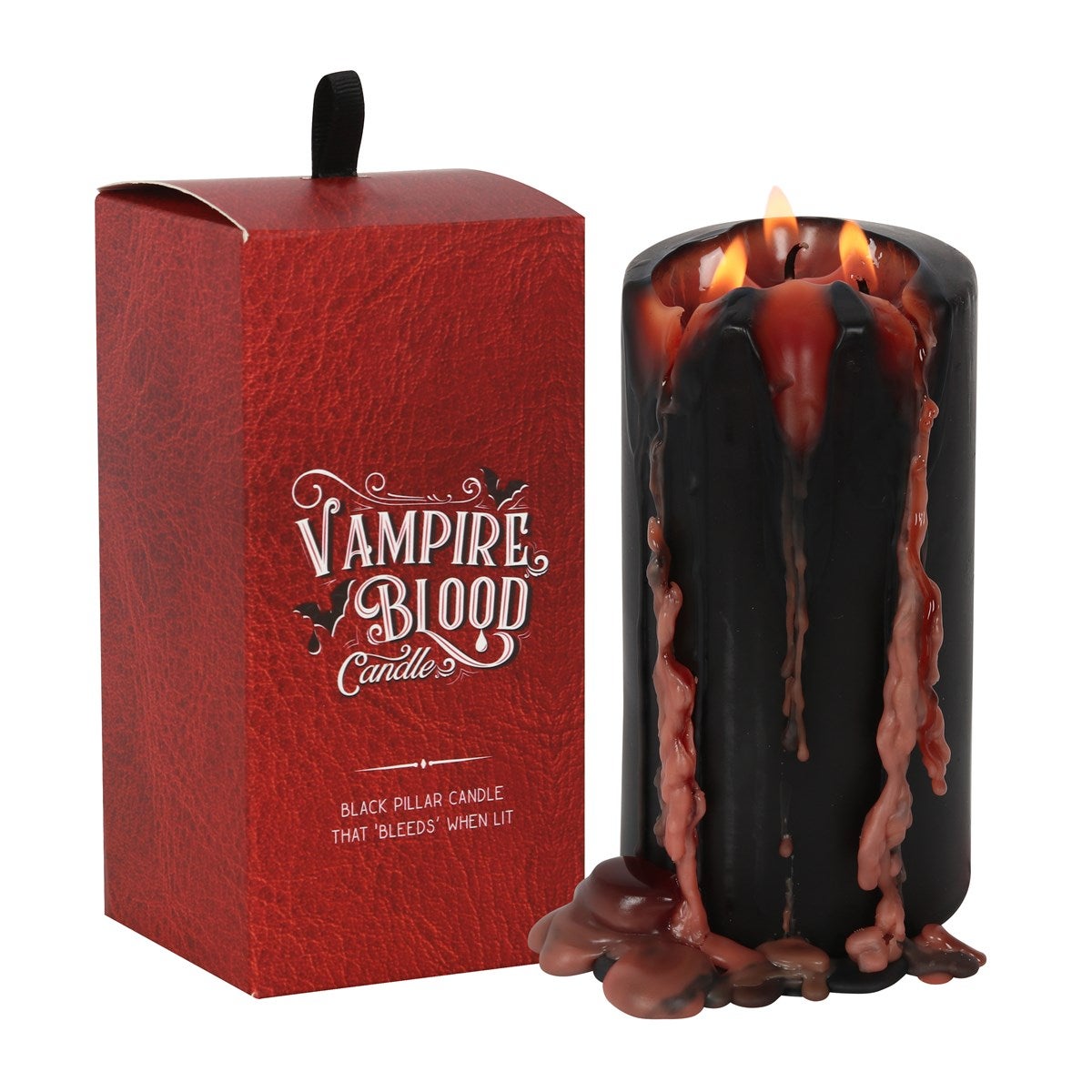 Bleeding Vampire Pillar Candle