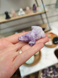 Lepidolite Crocodile Crystal Carving