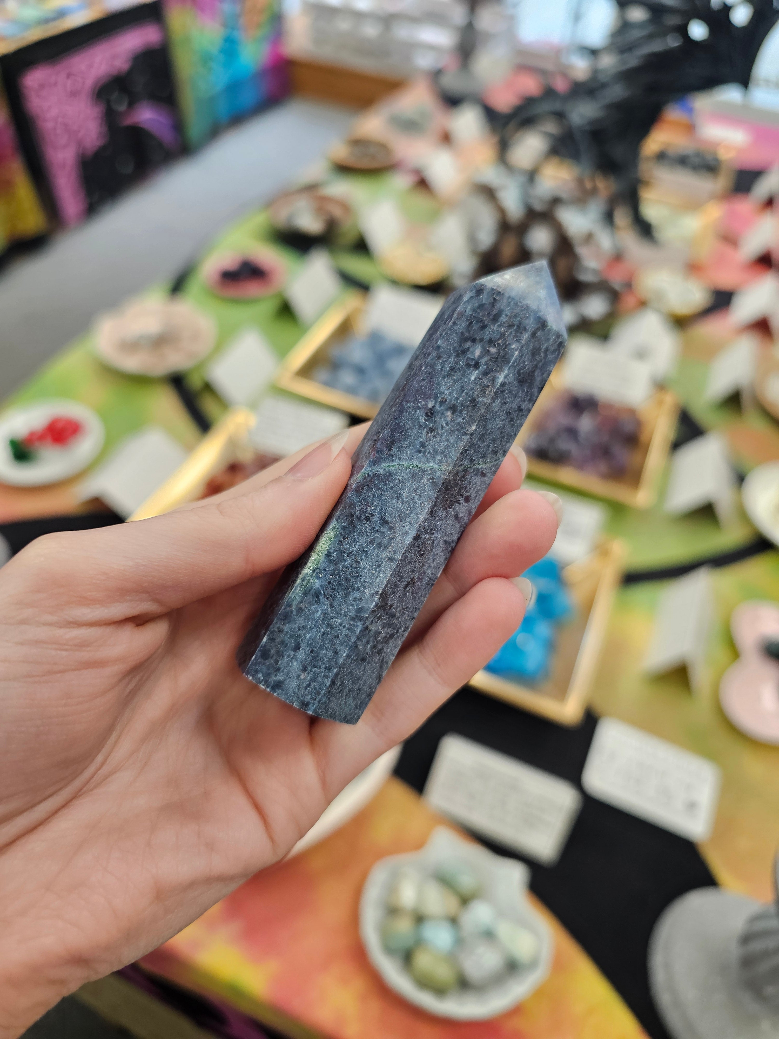 Ruby In Kyanite Crystal Tower