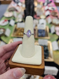 Pink Moonstone 925 Silver Crystal Ring - Size 7