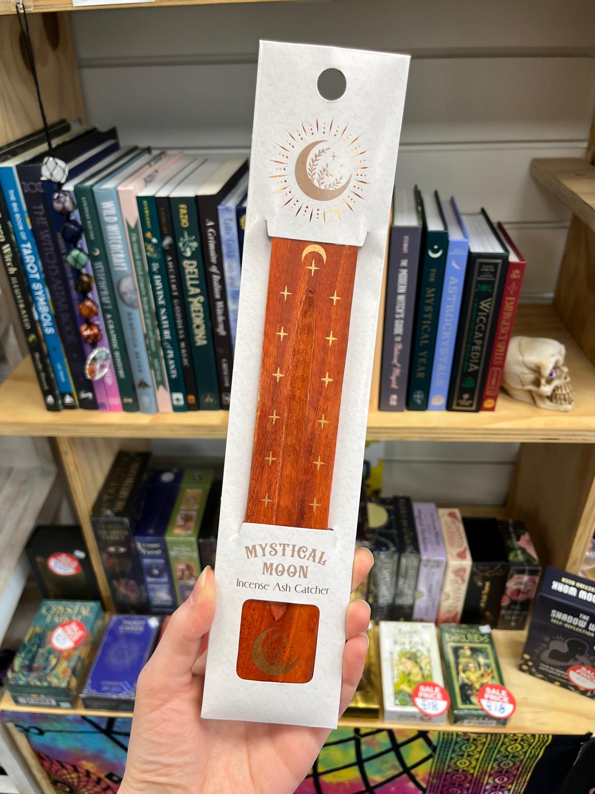 Wooden Incense Holder - Moon