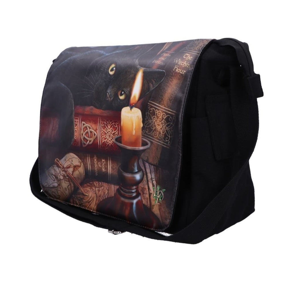 Lisa Parker Cat & Candle Messenger Bag