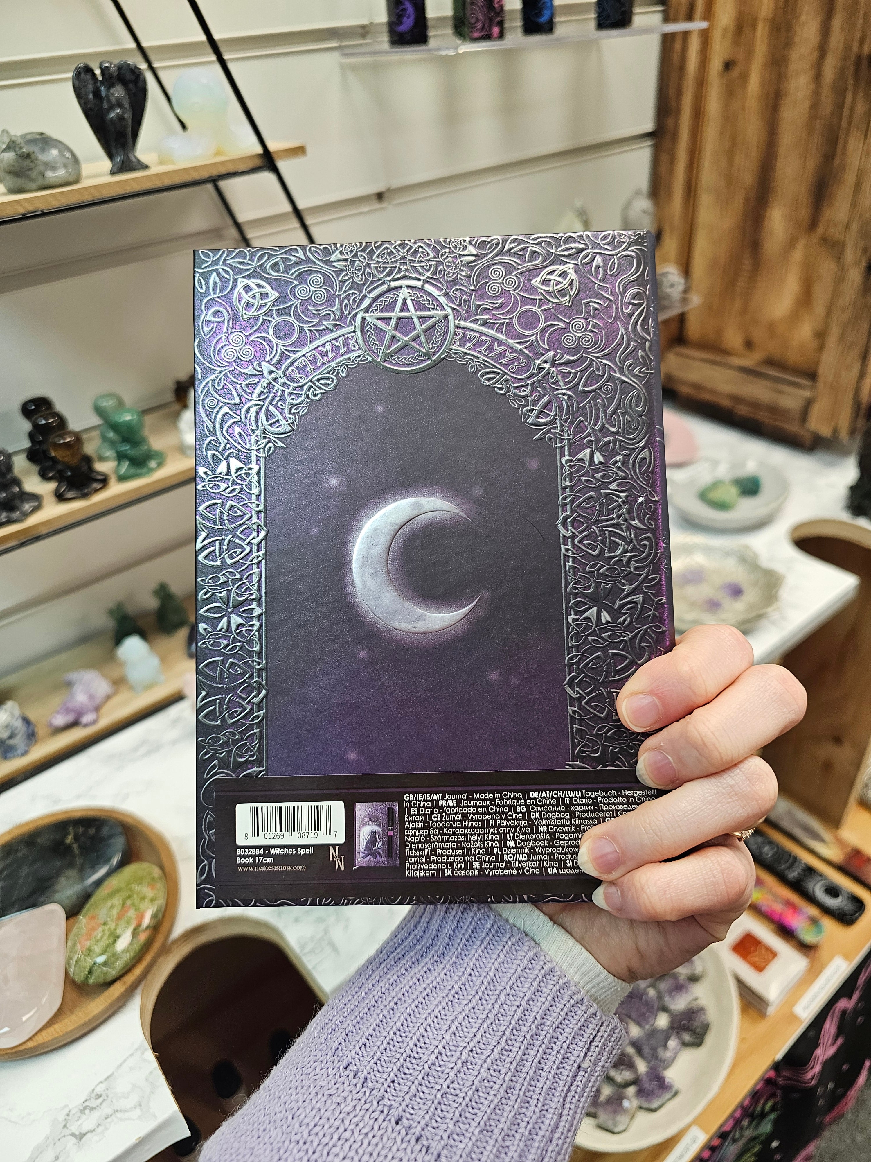 Witches Spellbook Cat & Pen Journal
